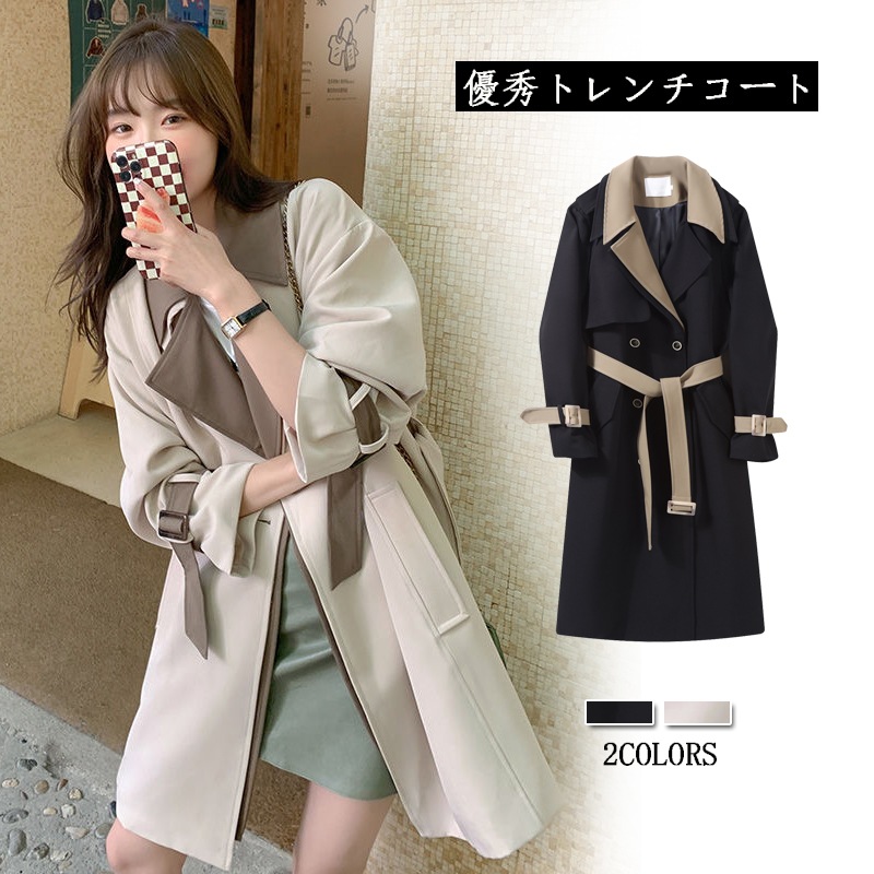 2025新作 春ト レンチコート コディネート おしゃれ 秋 高級感 セミロング 英伦風 気質 コート 流行りコート トップス AWアウター 通勤 大きいサイズ トトップス 大人っぽチェスターコート