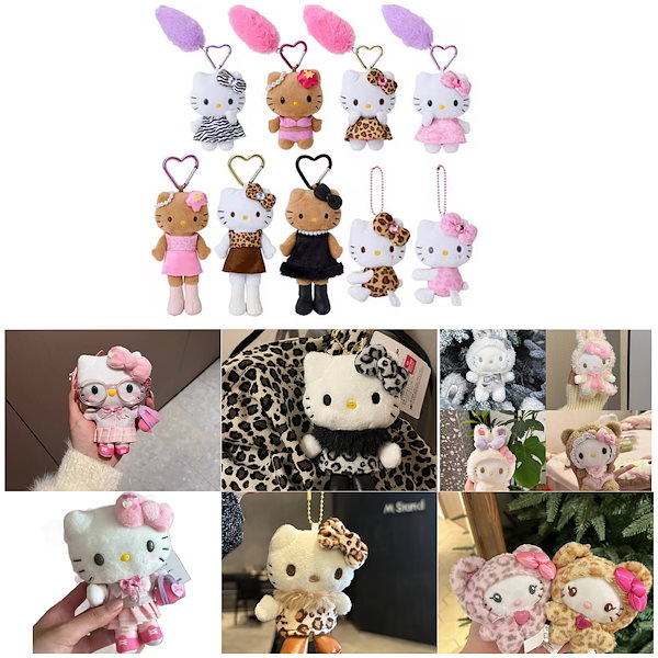 ヒョウ柄キティー キティ 2セット ありがたかっ USJ ヒョウ柄のネコ耳としっぽ