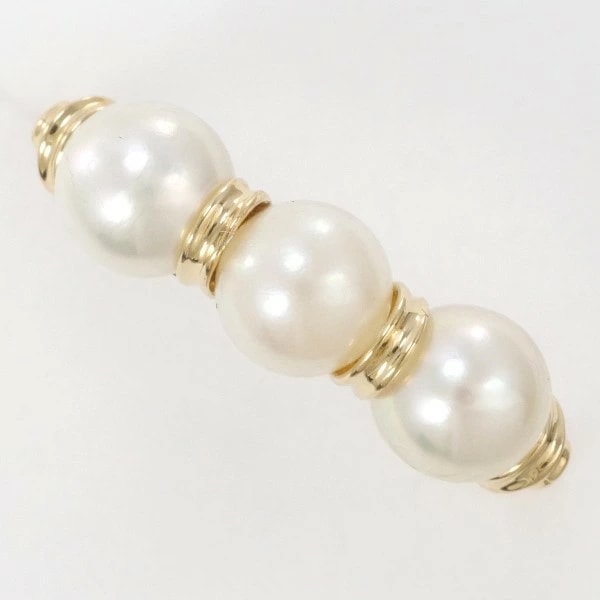 K18 18金 YG リング 指輪 11号 パール(真珠) 約5mm ジュエリー 中古