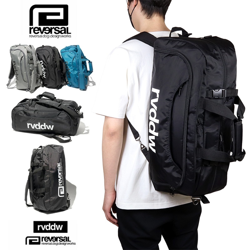 3WAYバック rvddw リュック ダッフル 肩掛け 手持ち 鞄 カバン メンズ レディース おしゃれ 格闘技 黒