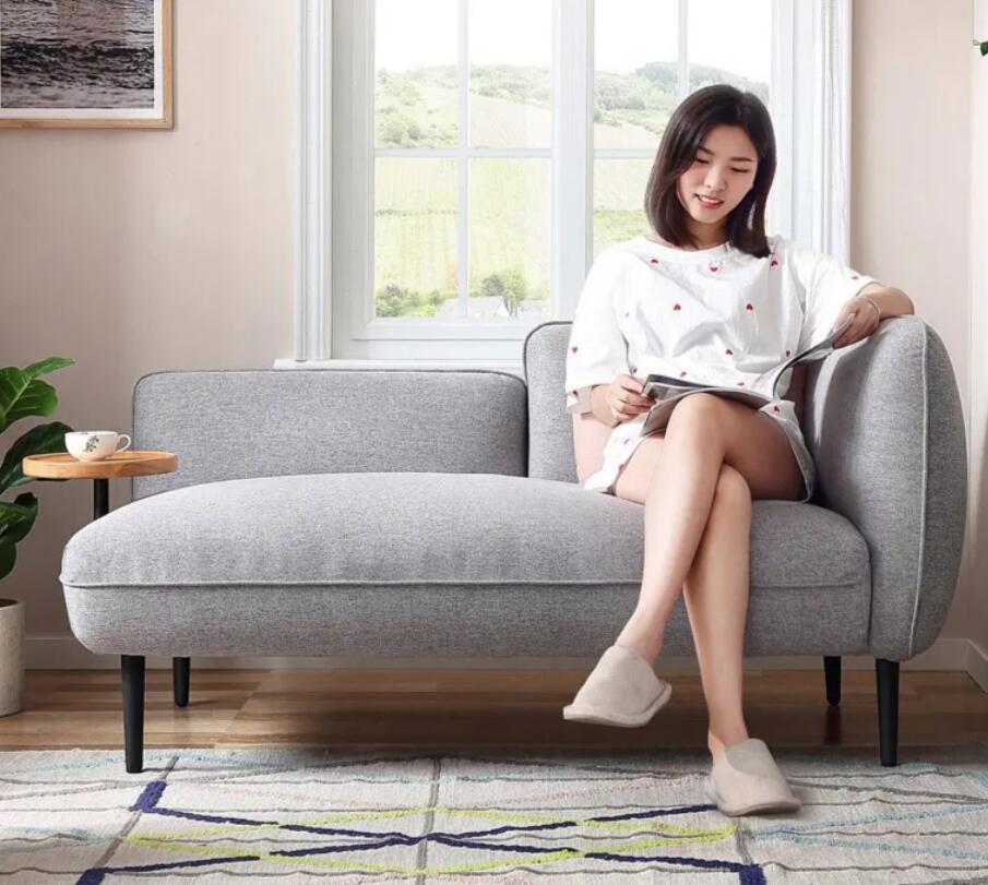 クリエイティブね寝椅子寝椅子リビングルームソファファブリックソファ寝椅子 テーブル付きソファー　北欧風ソファー 66,000円