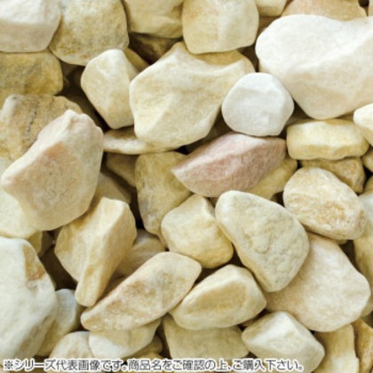 マツモト産業 洋風砂利 ブライトイエロー砕石 10～20mm内外 20kg