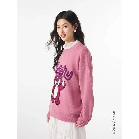 無料出荷（Timesales）2025秋品レディーストイストーリーいちごくまカットソーf08w4714