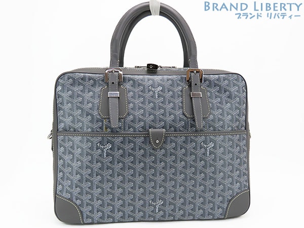 ほぼ新品ゴヤールアンバサードPMブリーフケースビジネスバッグ書類かばんGRISグレーAMAAMBASSPM51 198,500円