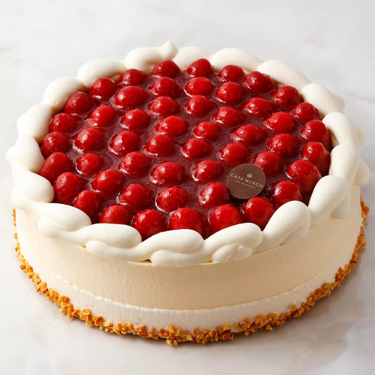 洋菓子店カサミンゴー 最高級洋菓子 シュス木苺 レアチーズケーキ 誕生日プレート無し 15cm