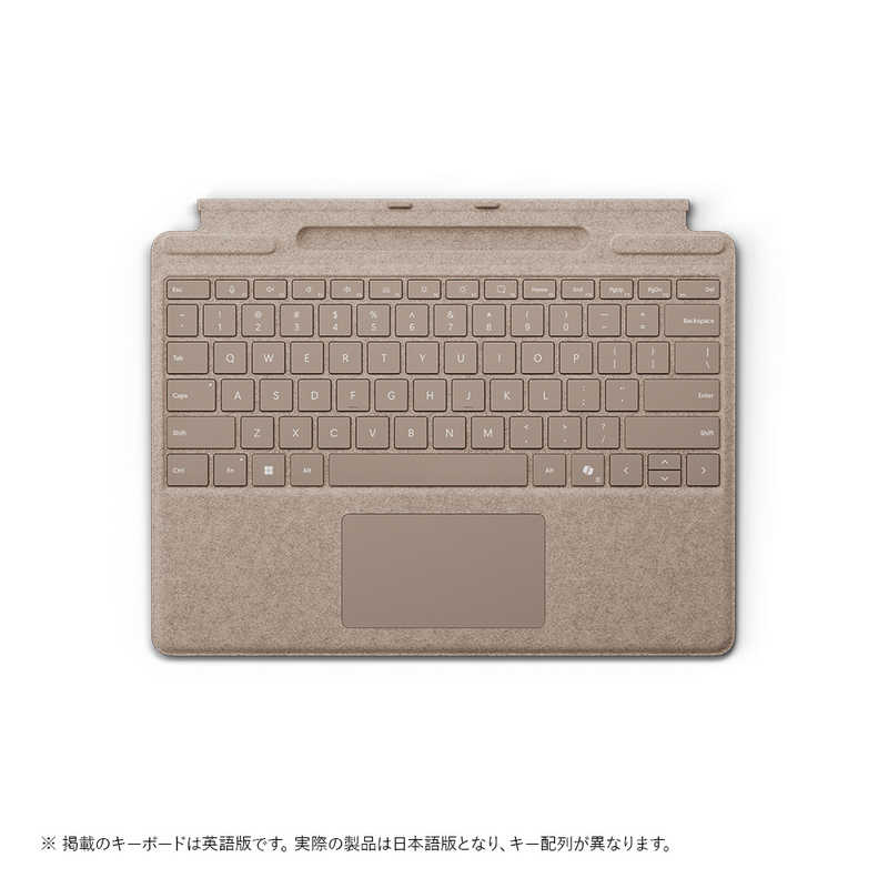 マイクロソフト　Microsoft　Surface Pro キーボード(ペン収納付き/スリム ペン別売り) デューン 　8XA00163
