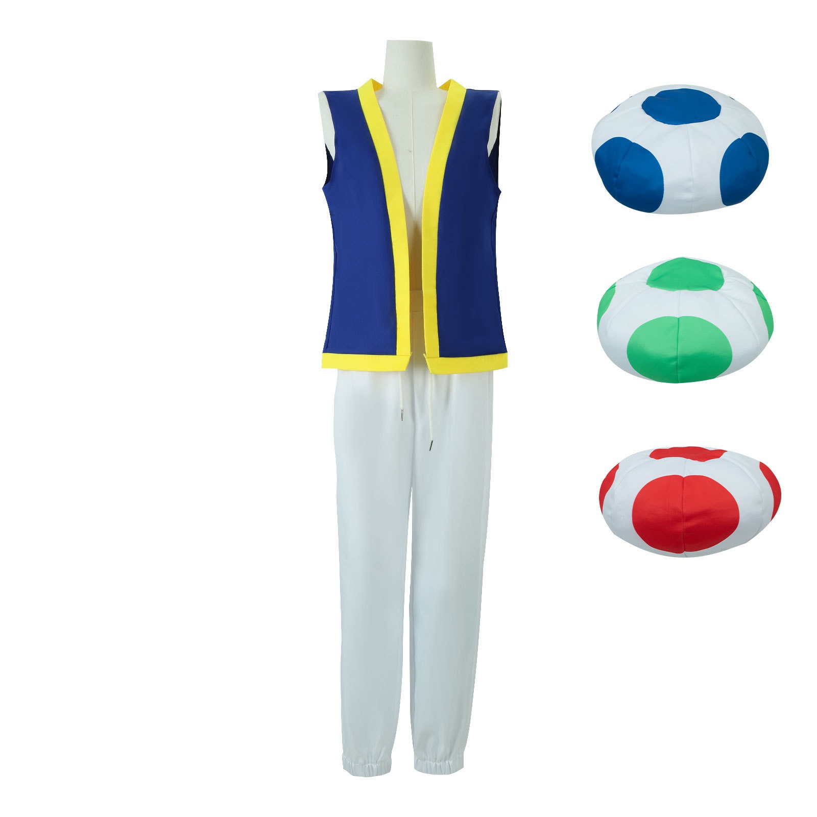 マリオ兄弟cos服マリオ大映画チノビオ帽子ハロウィーンコスプレ衣装