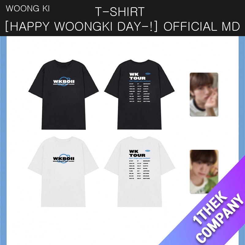 （T-SHIRT）2024 CHA WOONG KI FANMEETING [HAPPY WOONGKI DAY-!] OFFICIAL MD