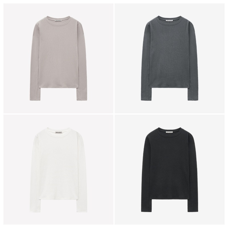 【INSILENCE】 W SUPIMA COTTON LONG SLEEVE T-SHIRT : 4COLORS 6,888円