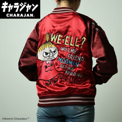 丸眞(マルシン) スカジャン(L) ムーミン スカジャン/リトルミイ　男女兼用 キャラクター キャラジャン CHARAJAN 　1425028900