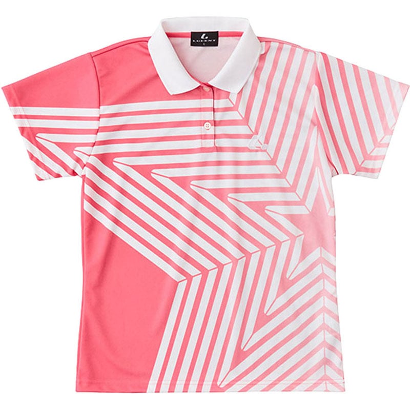 LUCENT(ルーセント) Ladies ゲームシャツ ピンク テニス ゲームシャツ ウィメンズ (xlp4981)