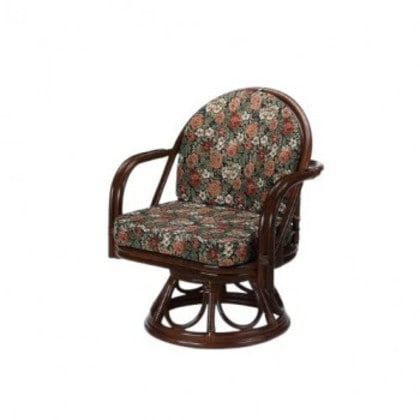 今枝商店 Romantic Rattan 籐ラウンドチェア 回転座椅子 Y1000B