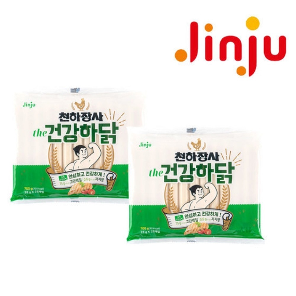 韓国-KMEAL-晋州ハム晋州天下壮士より健康な鶏700g(28g25入)X2個