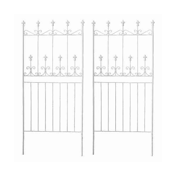 住まいスタイル オールドシャトーフェンス150 ロータイプ 2枚組 ホワイト OC002L-2P-WHT メーカー直送