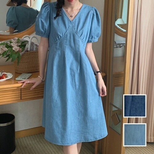 ワンピース カジュアル ミディアム ひざ丈ワンピ 韓国 ファッション レディース 春 夏 カジュアル コーデ シンプル 定番 セレカジ 20代 30代 40代 2025 クロスデザイン フレア