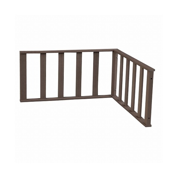 住まいスタイル 人工木ウッドデッキ ecofeel コーナーフェンス単品 ダークブラウン PWDE-CN-DBR メーカー直送