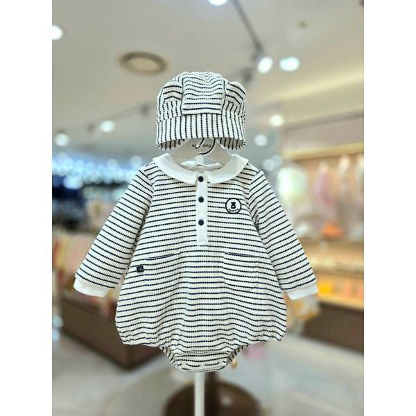 MARIOビリエストライプ ボディスーツ 帽子 セット 01T127901_P414809604