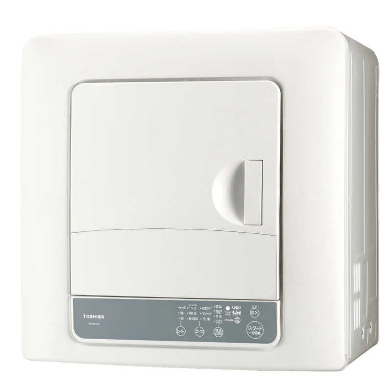 東芝　TOSHIBA　衣類乾燥機 ［乾燥容量6.0kg /電気式(50Hz/60Hz共用)］ ピュアホワイト　ED-60A4-W（標準設置無料）
