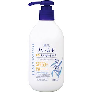 麗白 ハトムギUVミルキーG SPF50+ ポンプタイプ 250ml