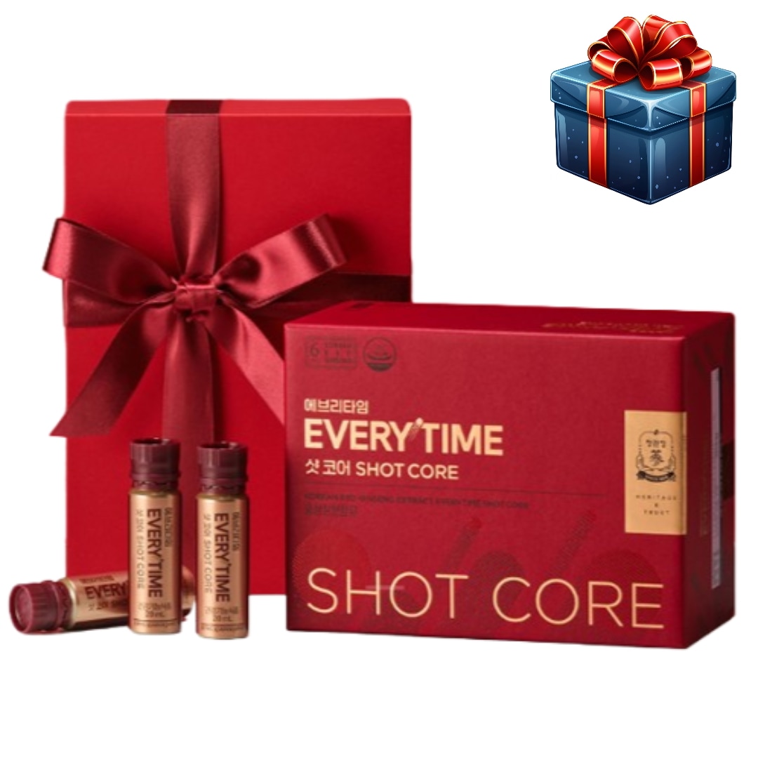 [正官場] NEWエブリタイム ショット コア（20mlx30本）30日分 プレミアムフィルム 7枚 追加贈呈 韓国栄養剤 免疫力増進 韓国紅参 疲労回復 血液の流れ 記憶力 27,896円