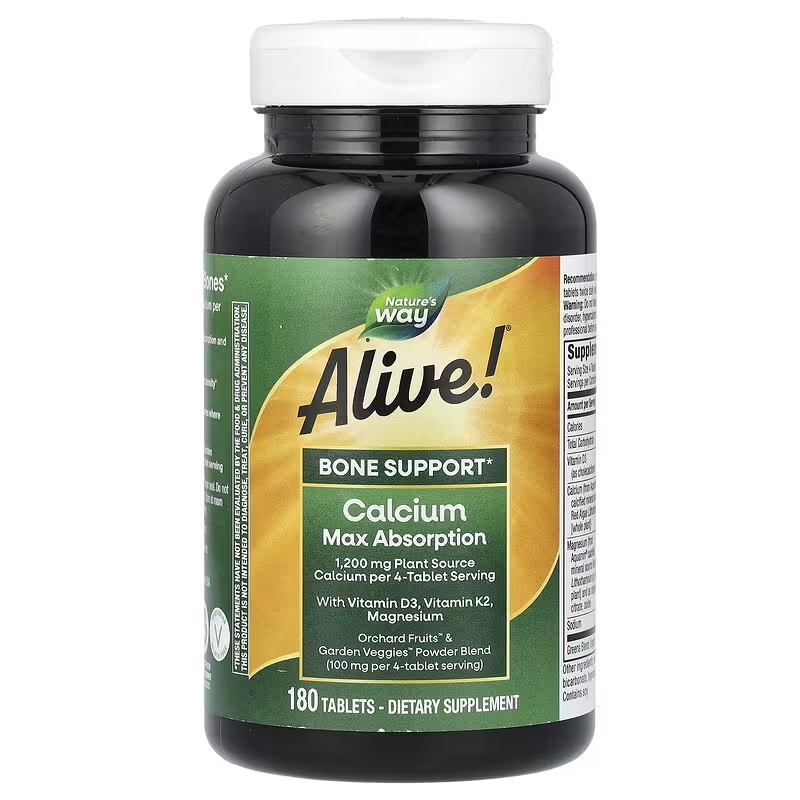 Natures Way Alive!（アライブ！）Calcium Max Absorption タブレット180粒