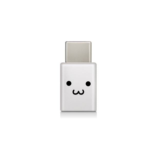 （まとめ）エレコム スマートフォン用USB変換アダプタ/USB（microBメス）-USB（Cオス）/ホワイトフェイス MPA-MBFCMADNWHF(×5セット)