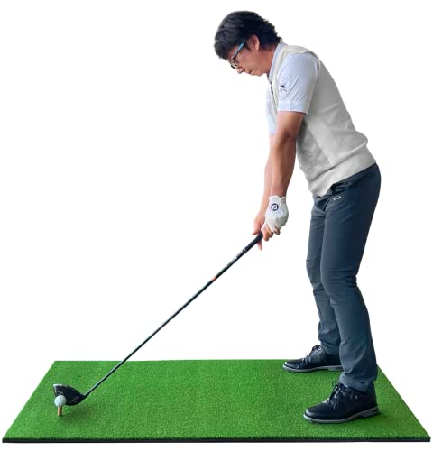 GolfStyle ゴルフマット 大型 100150cm PGAプロ監修モデル ゴルフ 練習 マット 素振り スイング 練習用 室内 屋外 人