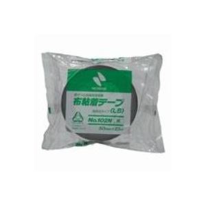 （まとめ）ニチバン カラー布テープ 102N-50 50mm×25m 黒(×10セット)