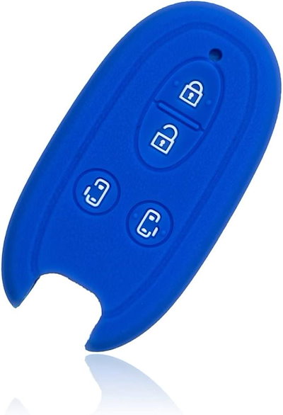 他サイト： スズキ 車用 スマートキーケース スペーシア パレット ソリオ ルークス スイフト カバー 鍵 キーカバー シリコン キーレス キーホルダー 22 青(ブルー, シングル)の商品画像