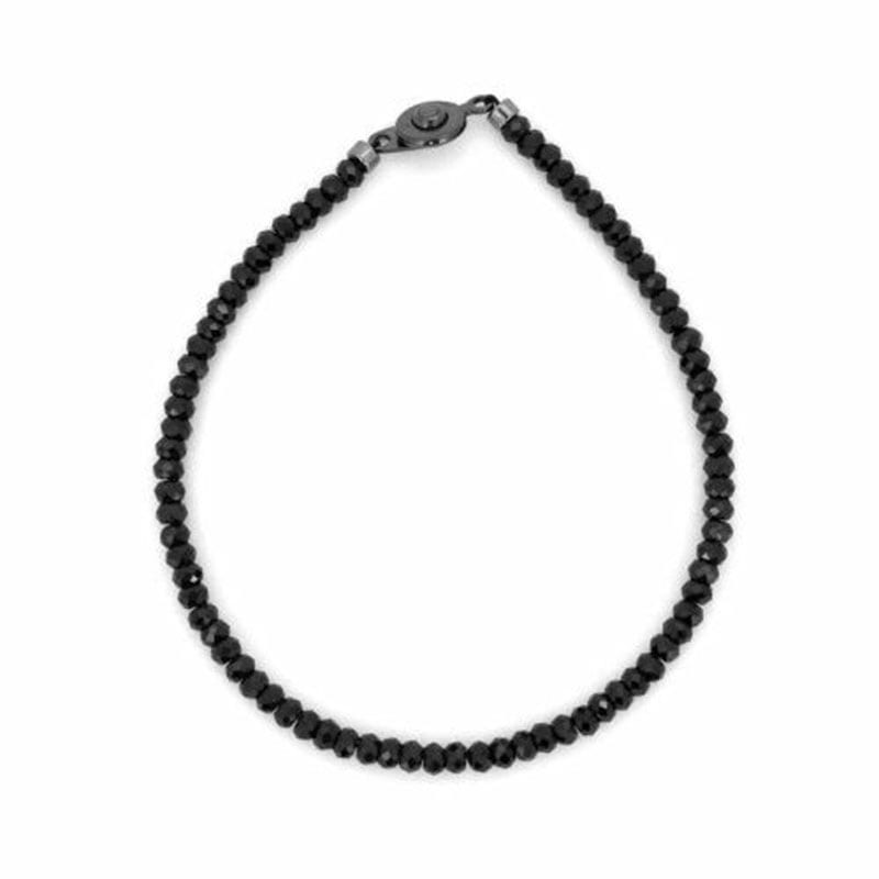 ブラックスピネル ブレスレット スモールストーン メンズ ブランド ビーズブレスレット 天然石 彼氏 プレゼント