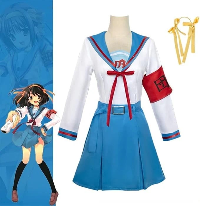 涼宮ハルヒちゃんの憂鬱 コスプレ衣装 コスチューム 衣装 仮装 アニメ 変装 ハロウィン 学園祭 文化祭 7,208円