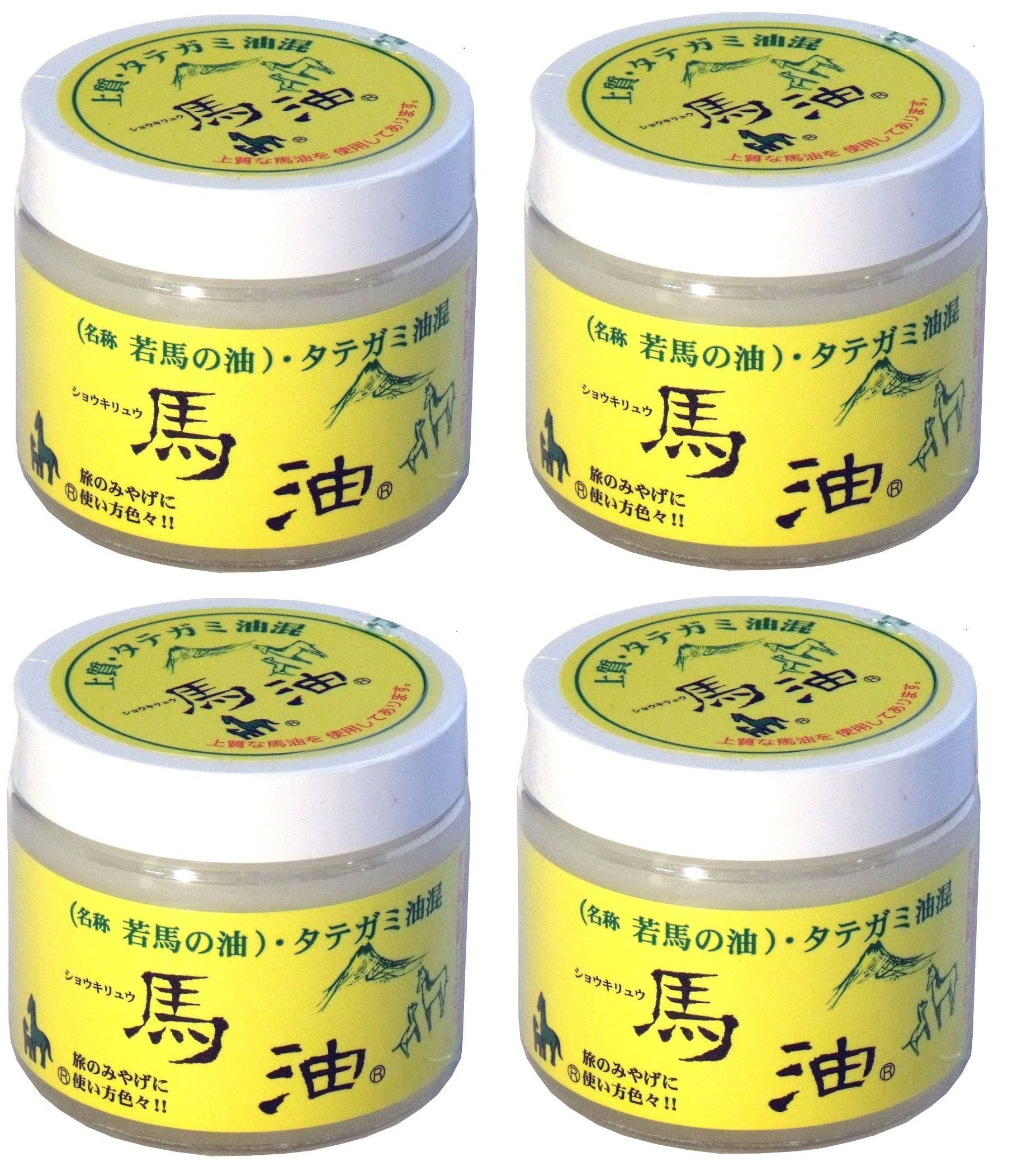 【全国送料無料】 金石衛材 ショウキリュウ 馬油(若馬の油) 80ml×4セット