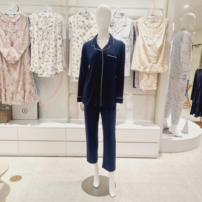 AK水原店 サイロモダルスパン ソリッド 女性 パジャマ WP8868A