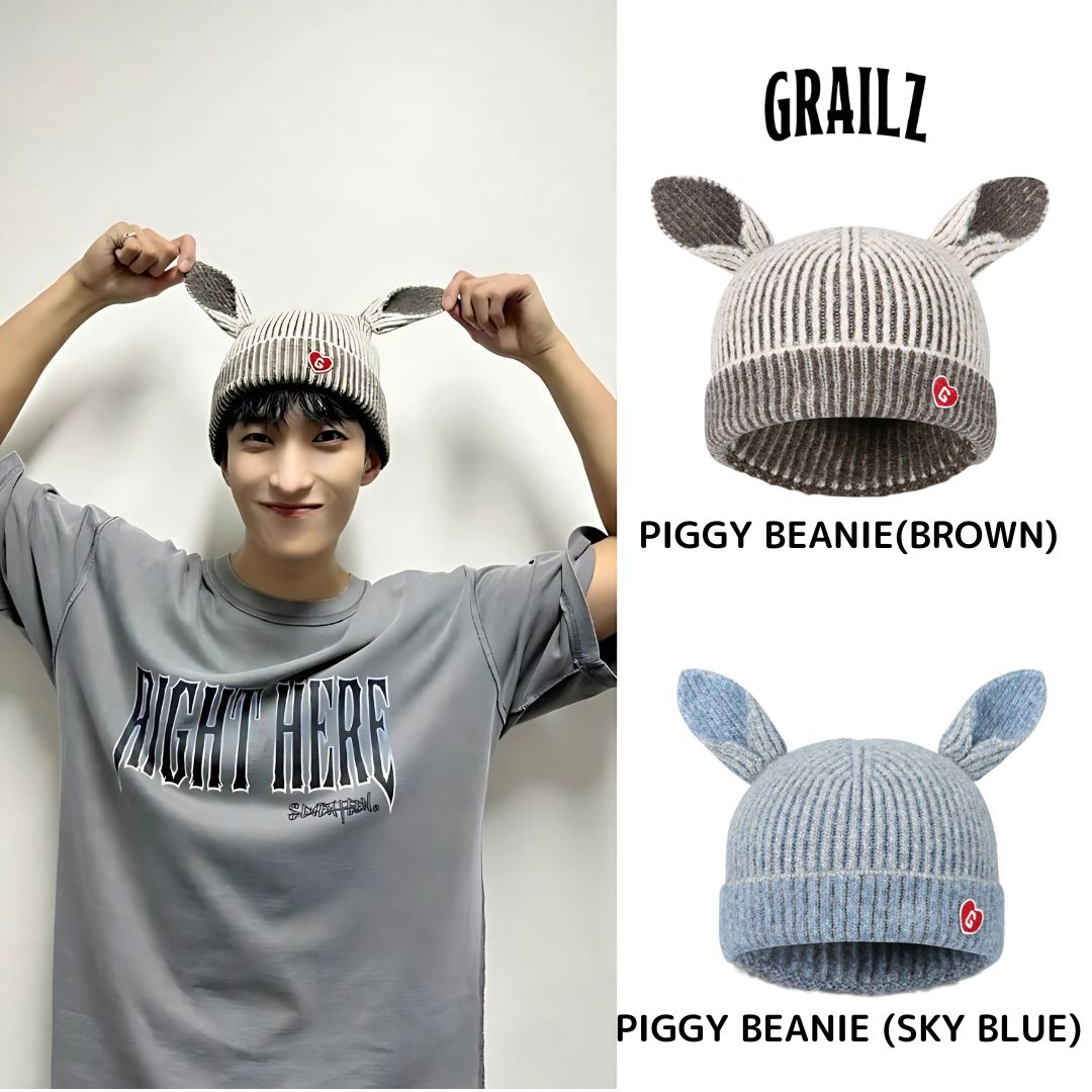 Seventeen ドギョム様着用 PIGGY BEANIE ニット帽 フリーサイズ