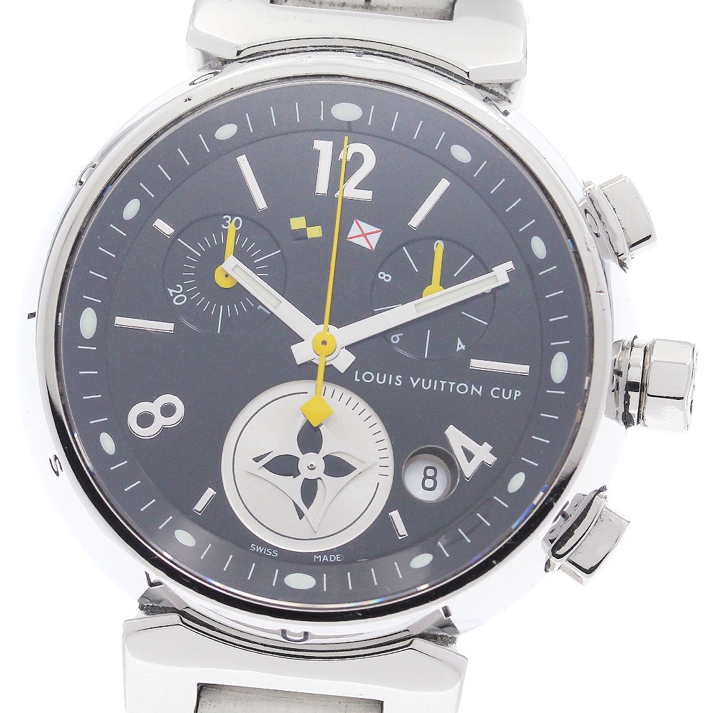 ルイ・ヴィトン LOUIS VUITTON Q132G タンブール ラブリーカップMM クロノグラフ クォーツ ボーイズ _921775【中古】