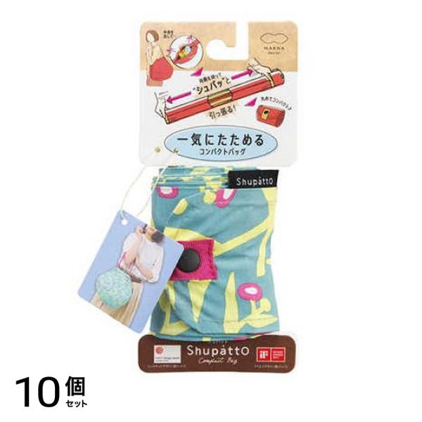 Shupatto シュパット コンパクトバッグ Mサイズ S411 KU 草花 1個入 10個セット