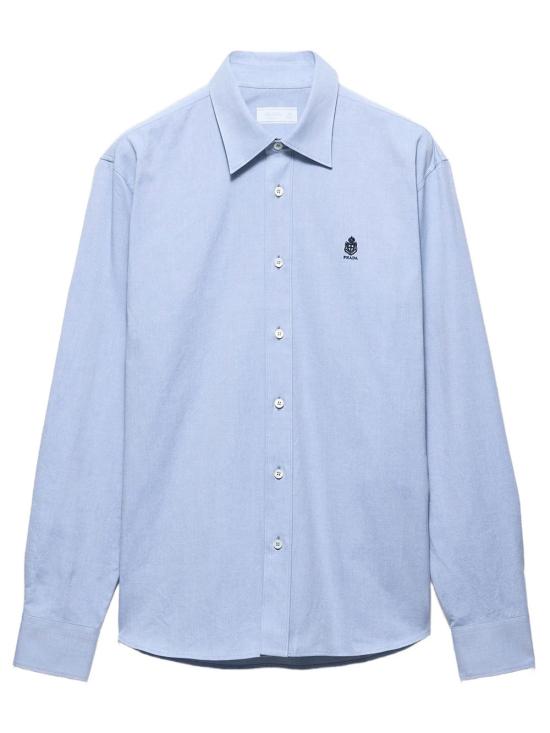 PRADA Men Long Tops UCN666SWMO 1926 F0076 CELESTE