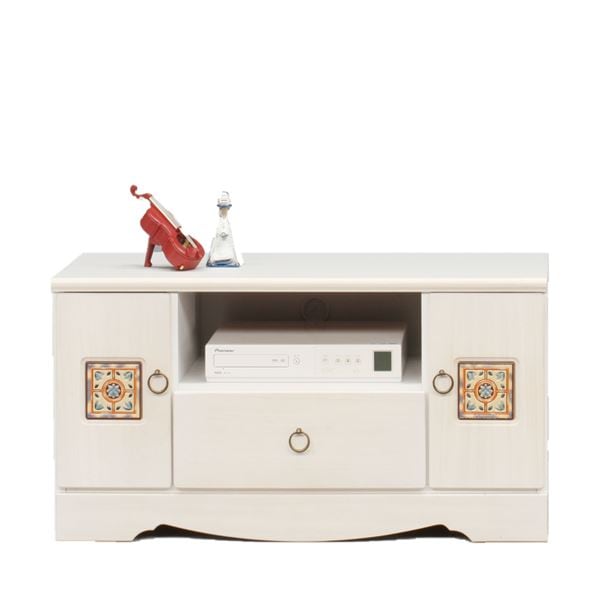 日本製 天然木 ＴＶ台 91cm幅 ホワイト 完成品 テレビ台 TVボード テレビボード リビングボード