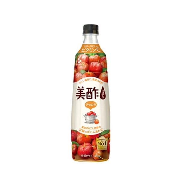【送料無料】美酢 ミチョ アセロラ 900ml×12本／酢飲料 飲む お酢 100％果実酢 発酵酢 韓国 料理 食品
