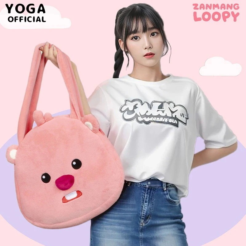 【急速出荷!】Loopyビーバーの頭型モコモコショルダーバッグかわいい乙女心のアニメルピー手提げバッグプレゼント店内全品30％オフ