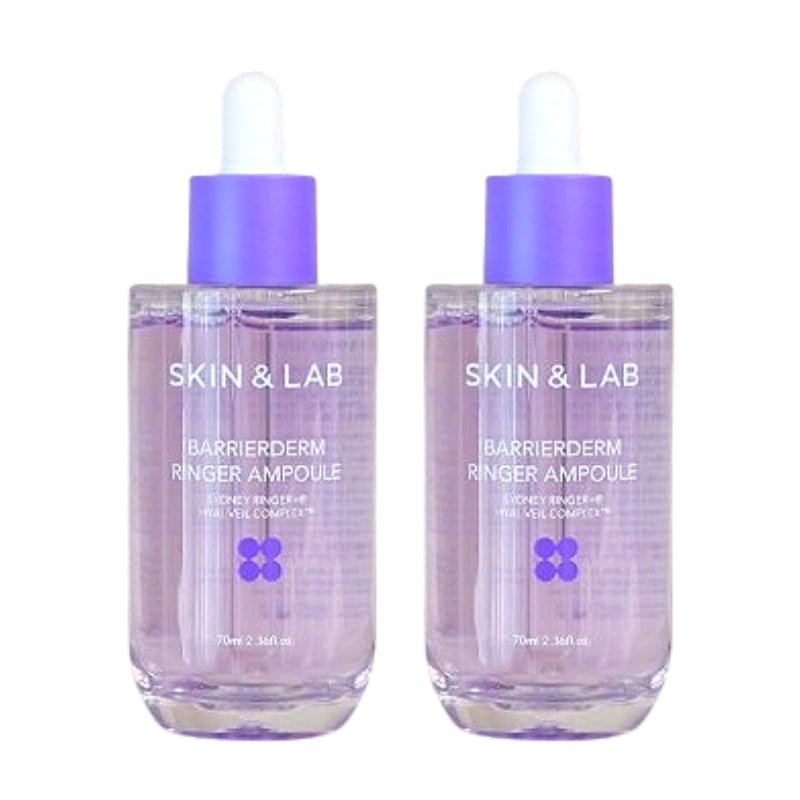 【肌バリア集中ケア】スキンアンドラボ バリアダーム リンガーアンプル 70ml×2本セット高保湿×低刺激×集中整肌ケア韓国ドクターズコスメ敏感肌にもOKな美容液