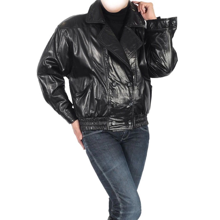 【訳あり】牛革ダブルジャケット