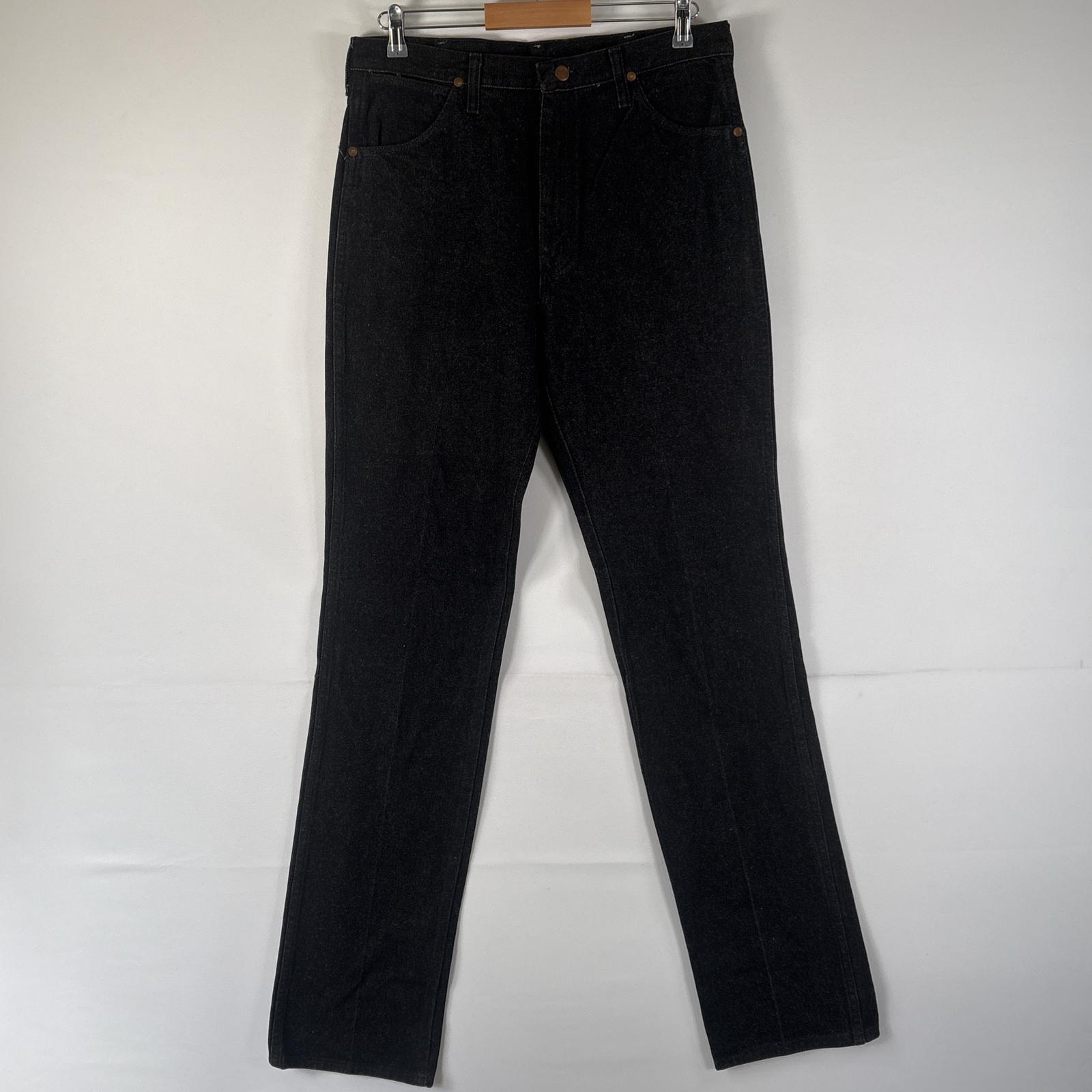 古着 90s/90年代 USA製 デニムパンツ ワンポイントロゴ ブラックデニム ストレート コインポケット 大きいサイズ w34 L38 ブラック メンズ