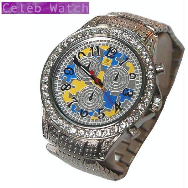 ICE watch アイスウォッチ 腕時計 ジルコニア カスタム ウォッチ シルバー メンズ ラインストーン 時計 ラグジュアリー スタイル ブランド ファッション セレブ ウォッチ メンズウォッチ