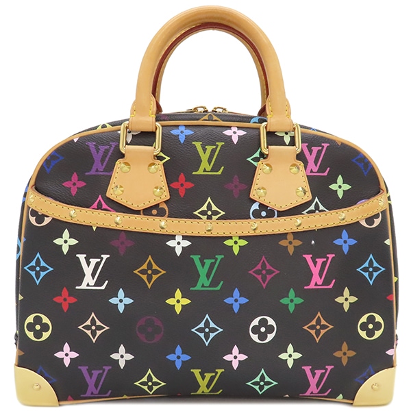 ルイヴィトン LOUIS VUITTON ハンドバッグ トゥルーヴィル モノグラムマルチカラーキャンバス ノワール ゴールド金具 黒 M92662 MI1005【中古】