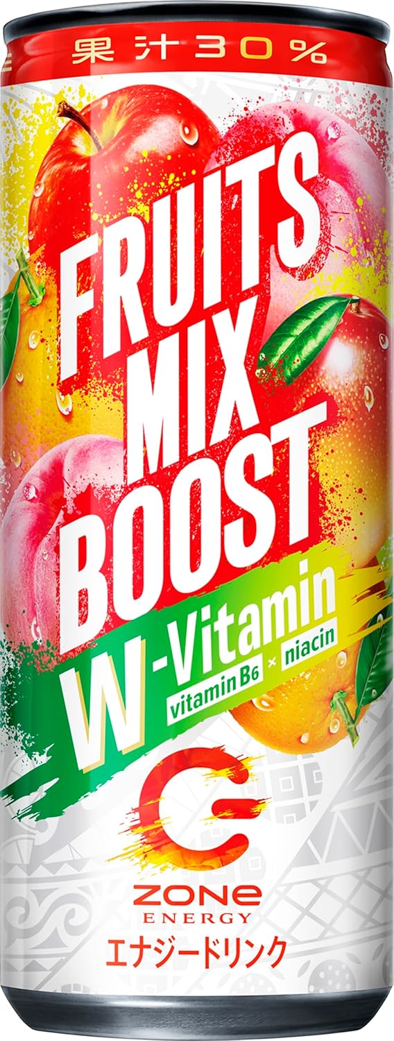 ZONe ゾーン ENERGY FRUITS MIX BOOST エナジードリンク 炭酸飲料 缶 240ml×30本