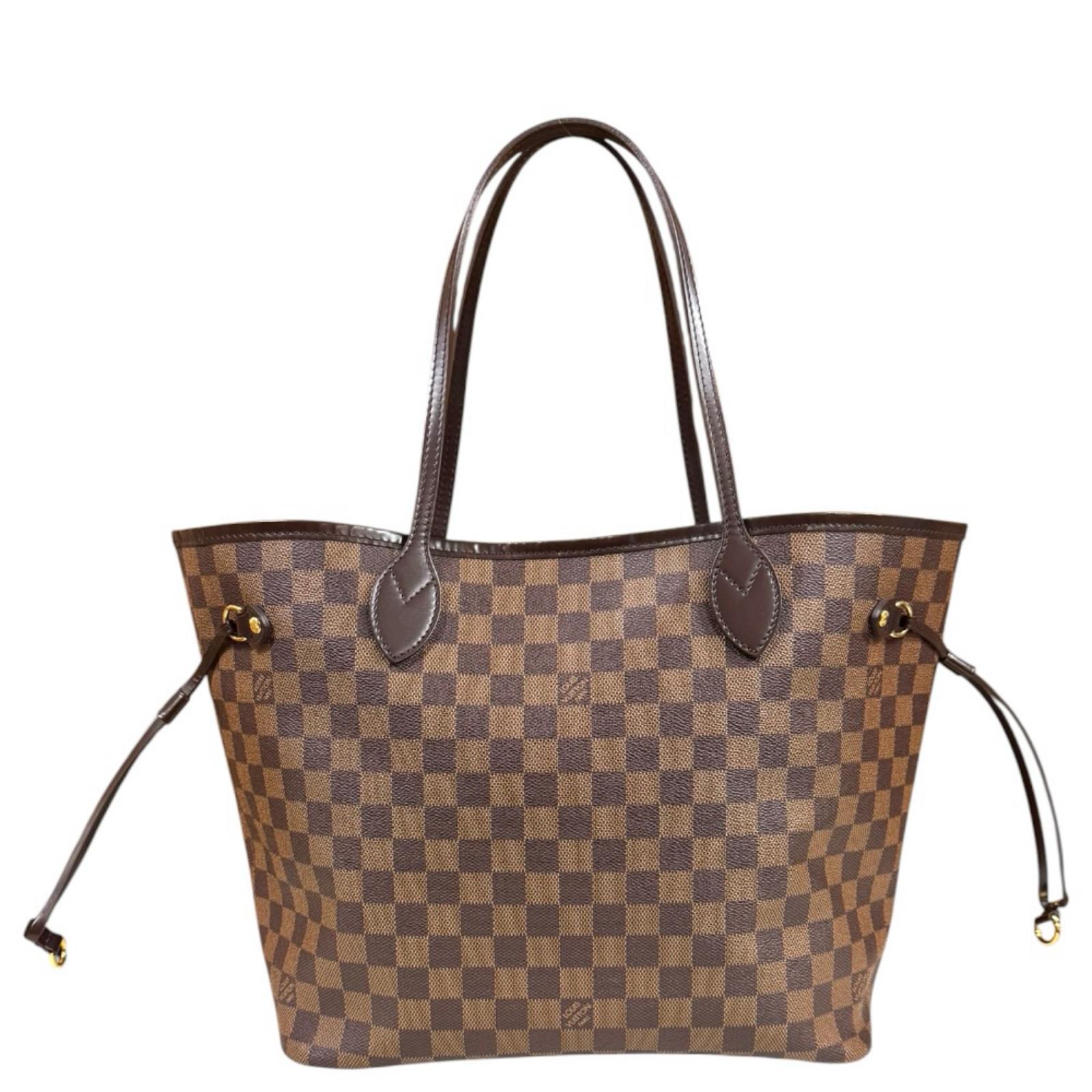 ルイヴィトン ネヴァーフルMM ダミエ トートバッグ ダミエキャンバス N51105 ブラウン LOUIS VUITTON 中古