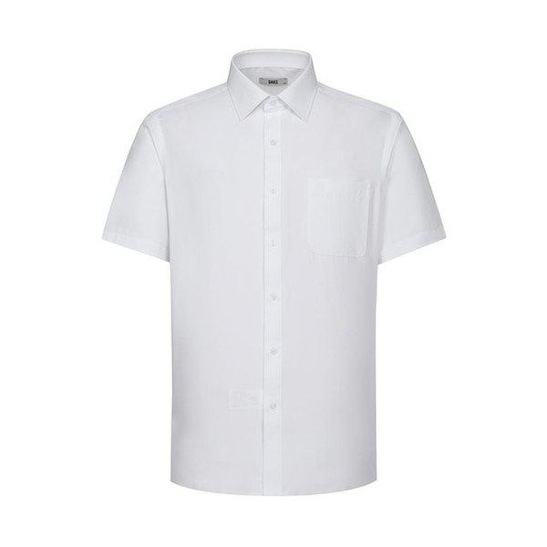 ポリ混紡ソリッドパターン半袖シャツ___DLS3SHDS102A1