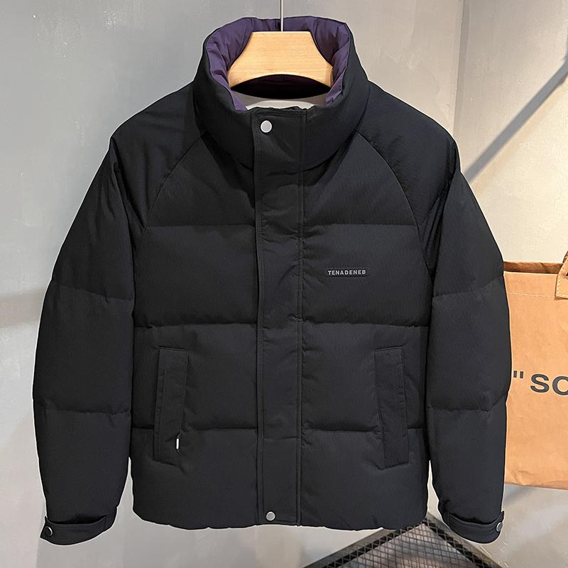 秋冬 コーデ メンズ 服 シンプル ファッション オシャレ 大人 かっこいい 大きいサイズ ストリート 紳士服 ダウン ジャケット スタンドカラー カジュアル 暖かい 厚手 スリム 服