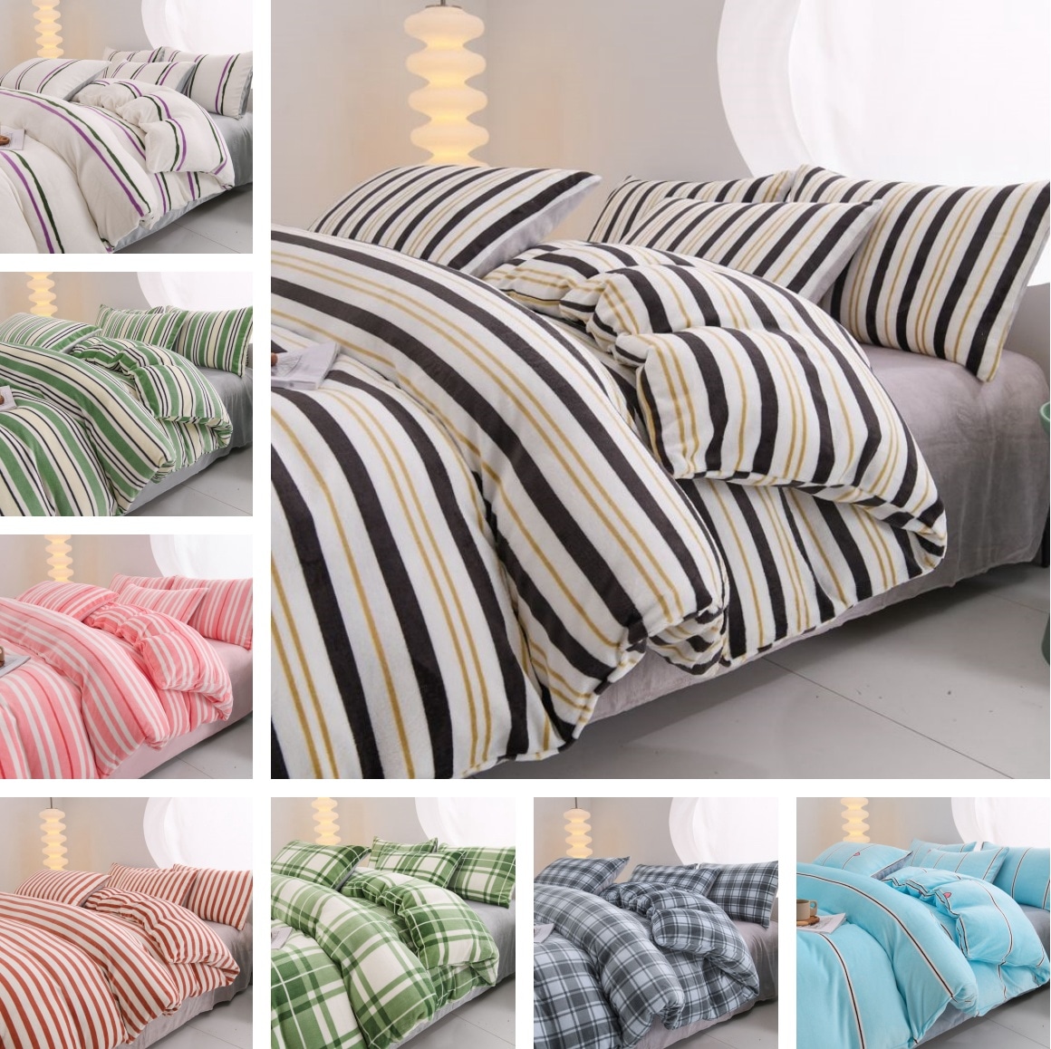 布団カバー セット 韓国ファッション 布団カバー 冬用 毛布 暖かい 厚手 ベッドカバー ダブルサイズ 掛け布団カバーボックスシーツ 抗菌防臭 洗える 寝具 ベッド用品 シングル セミダブル ダブル